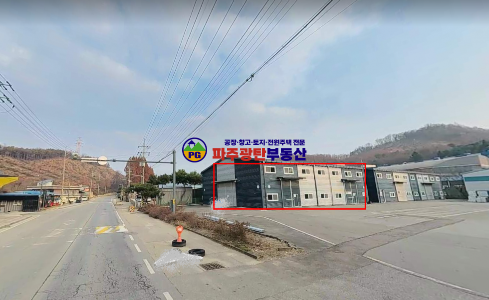경기 파주시 조리읍 뇌조리 가동 건물150평 2차선변 공장 고9m 월세 매물번호 10120 사진 1