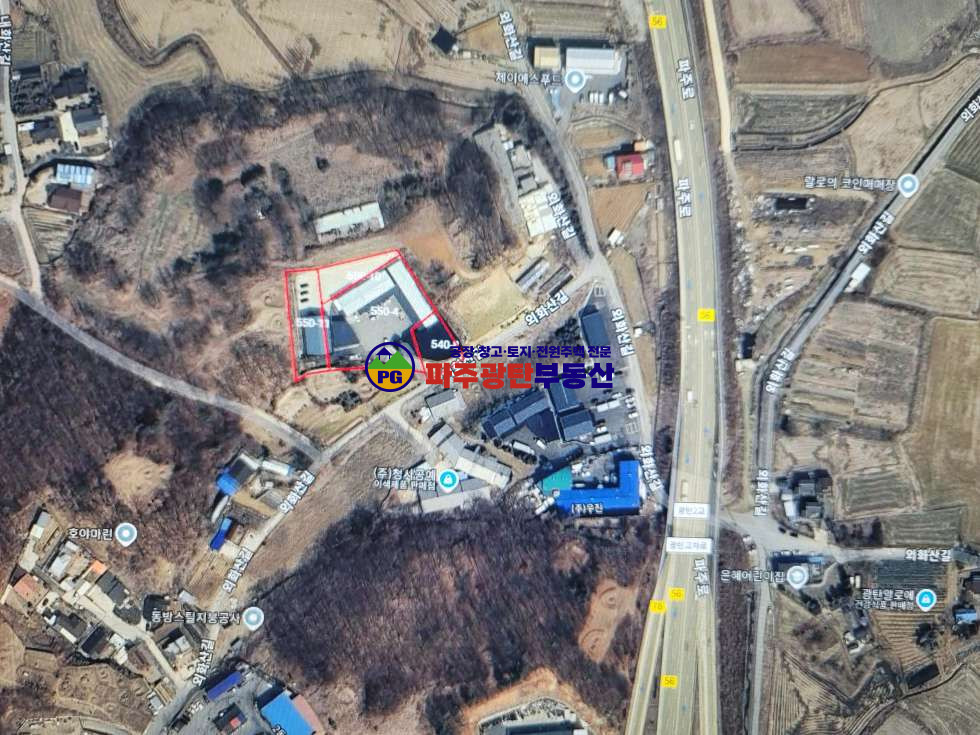 경기 파주시 광탄면 신산리 대지1465평 건물336평 고5.5m 8m단독사용,오수직관연결가능 식품공장가능 월세 매물번호 10055 사진 22